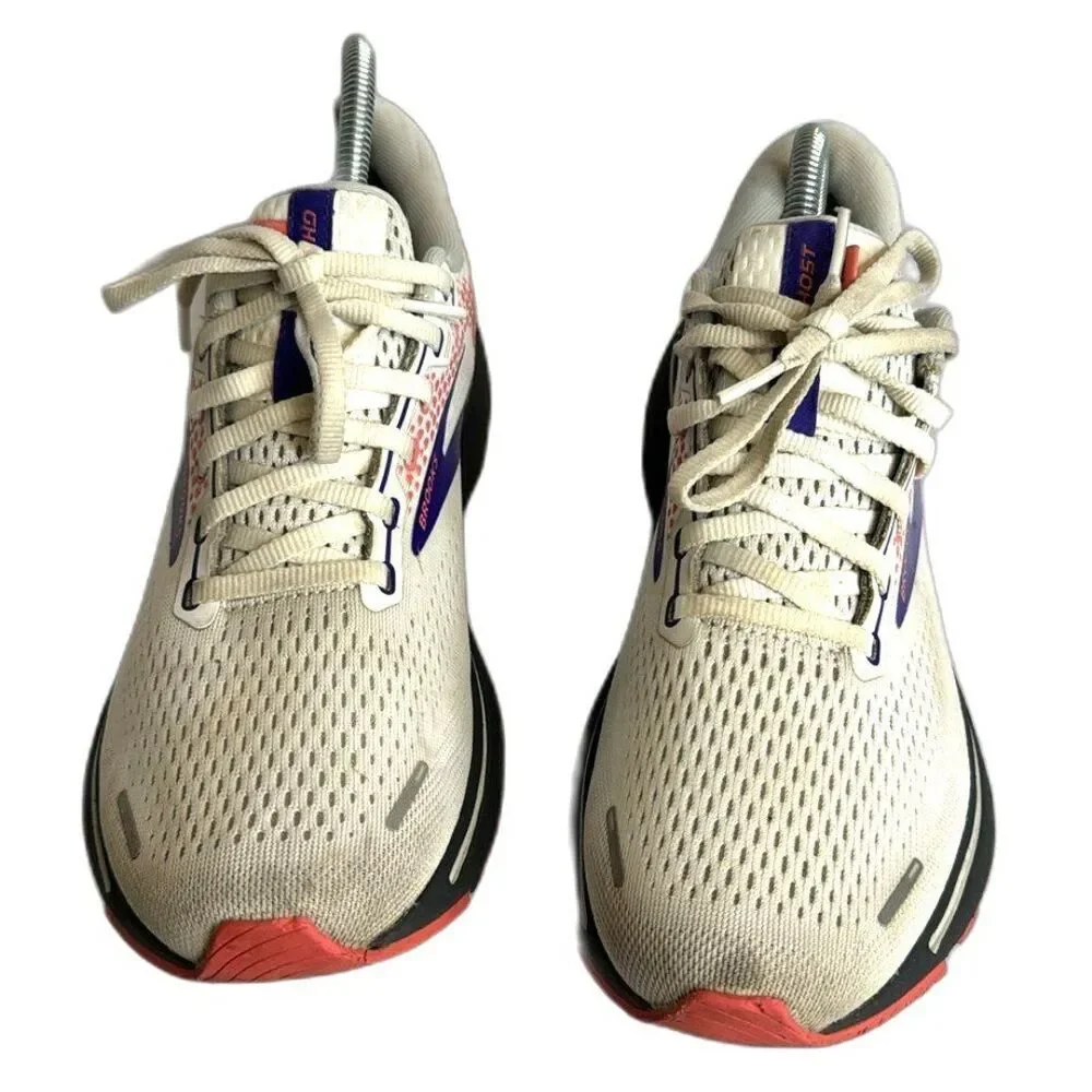 Brooks Ghost 14 Running athletic Shoes  Womens‎ Sz 10 M (B) White/Purple